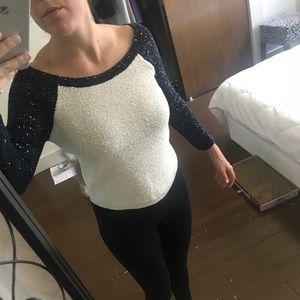 Oscar de la Renta sequined knit